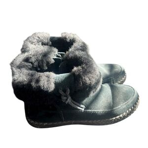 UGG Black Fuzzy Boots
